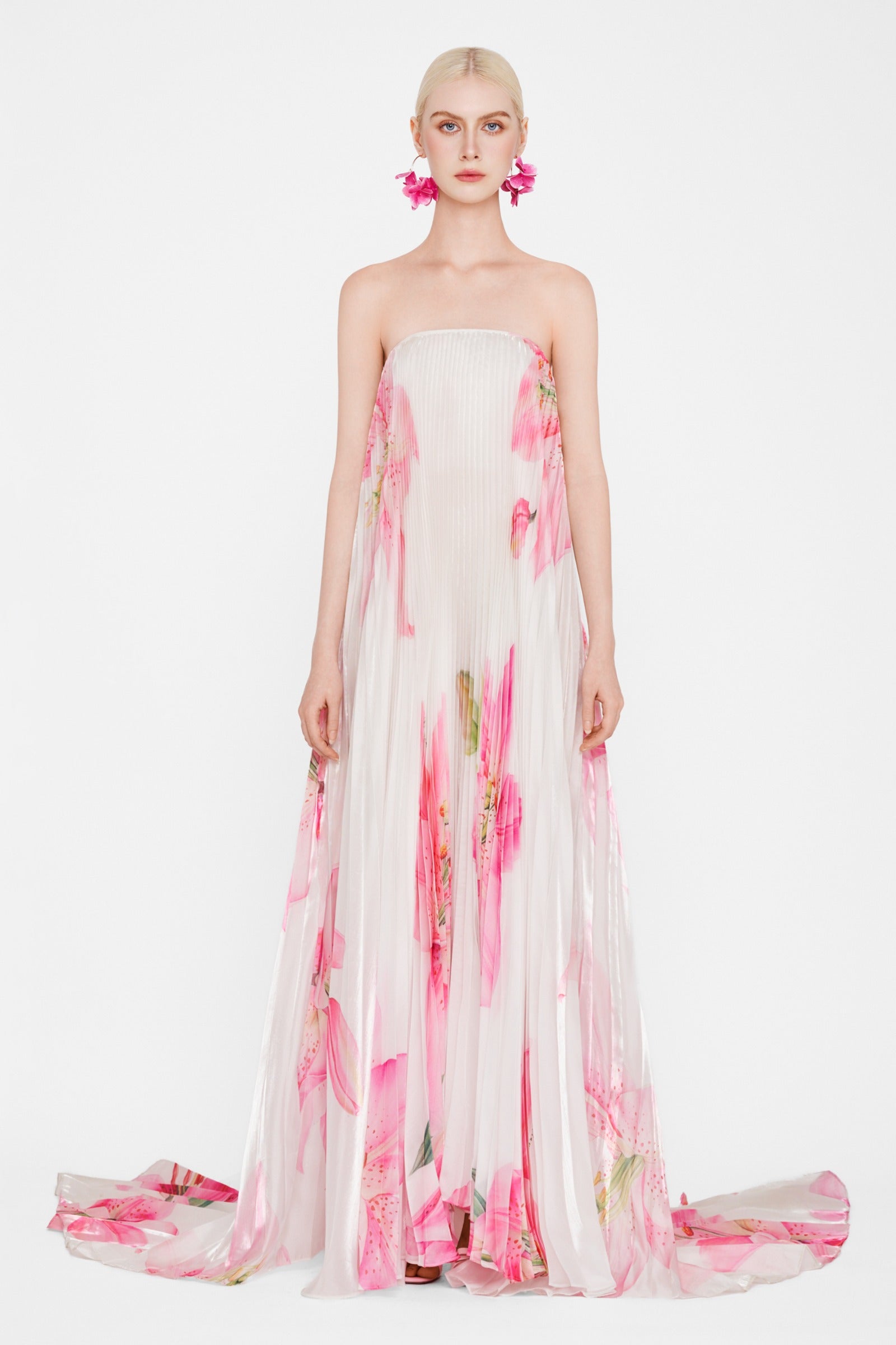 Blossom Pleated Maxi Dress