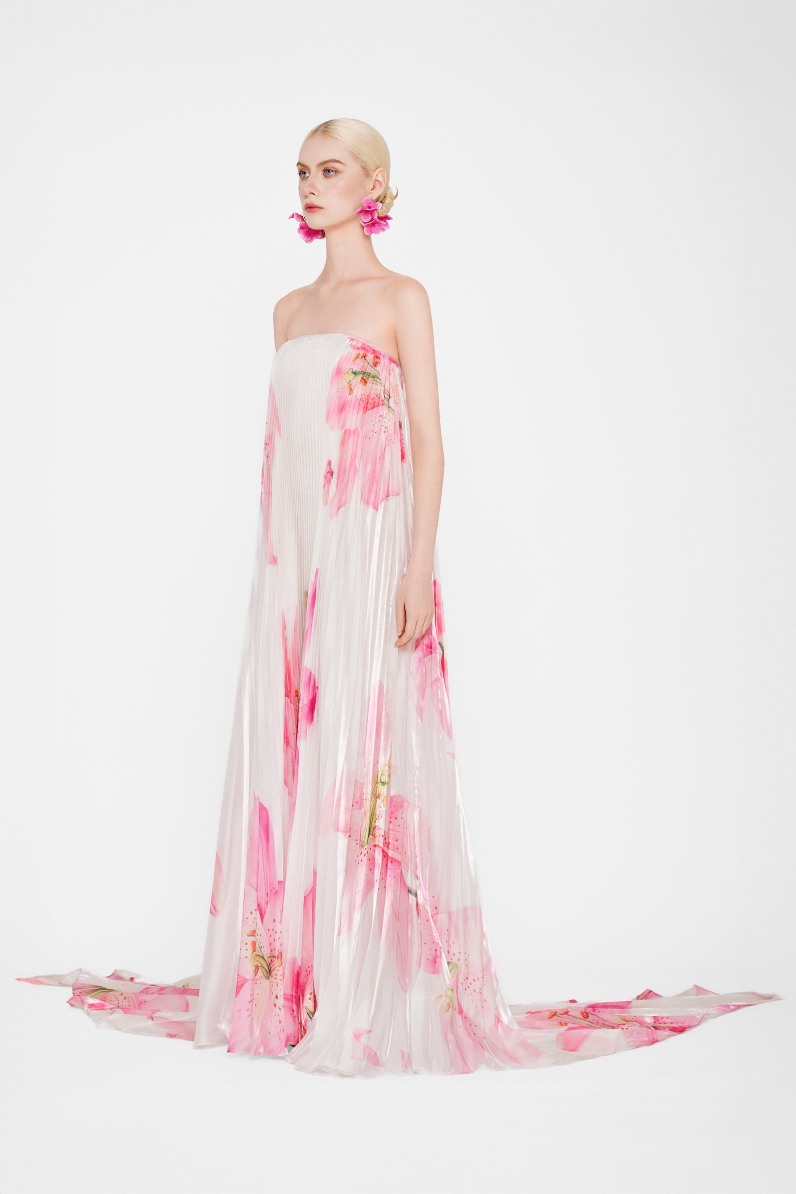 Blossom Pleated Maxi Dress