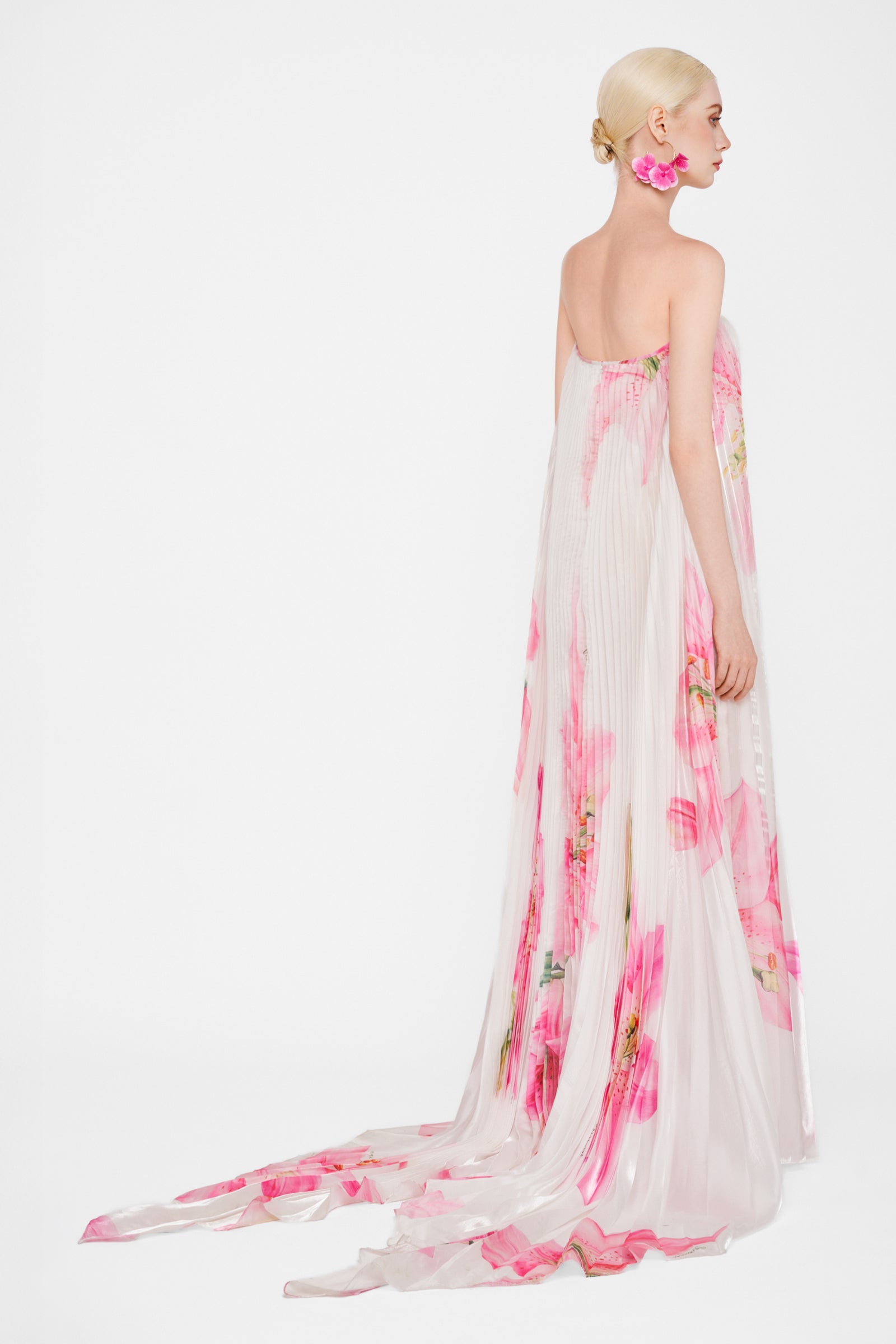 Blossom Pleated Maxi Dress