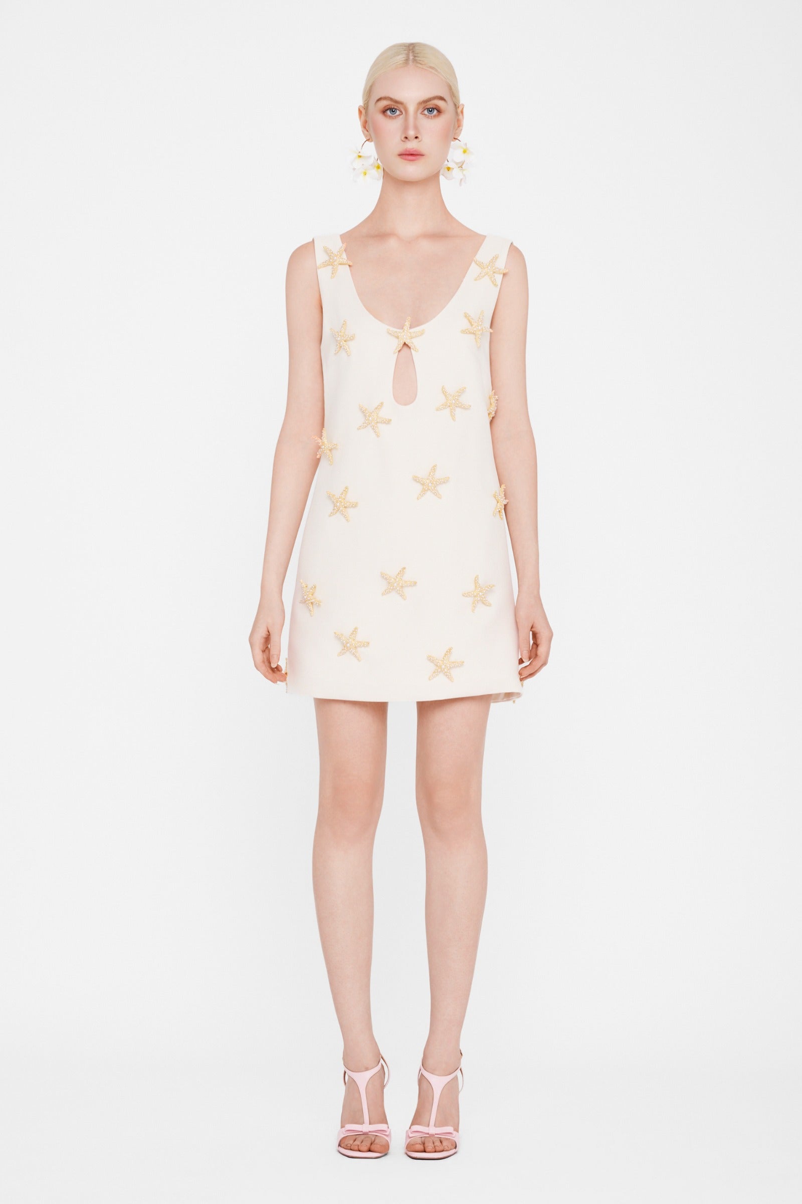 Starfish Applique Mini Dress