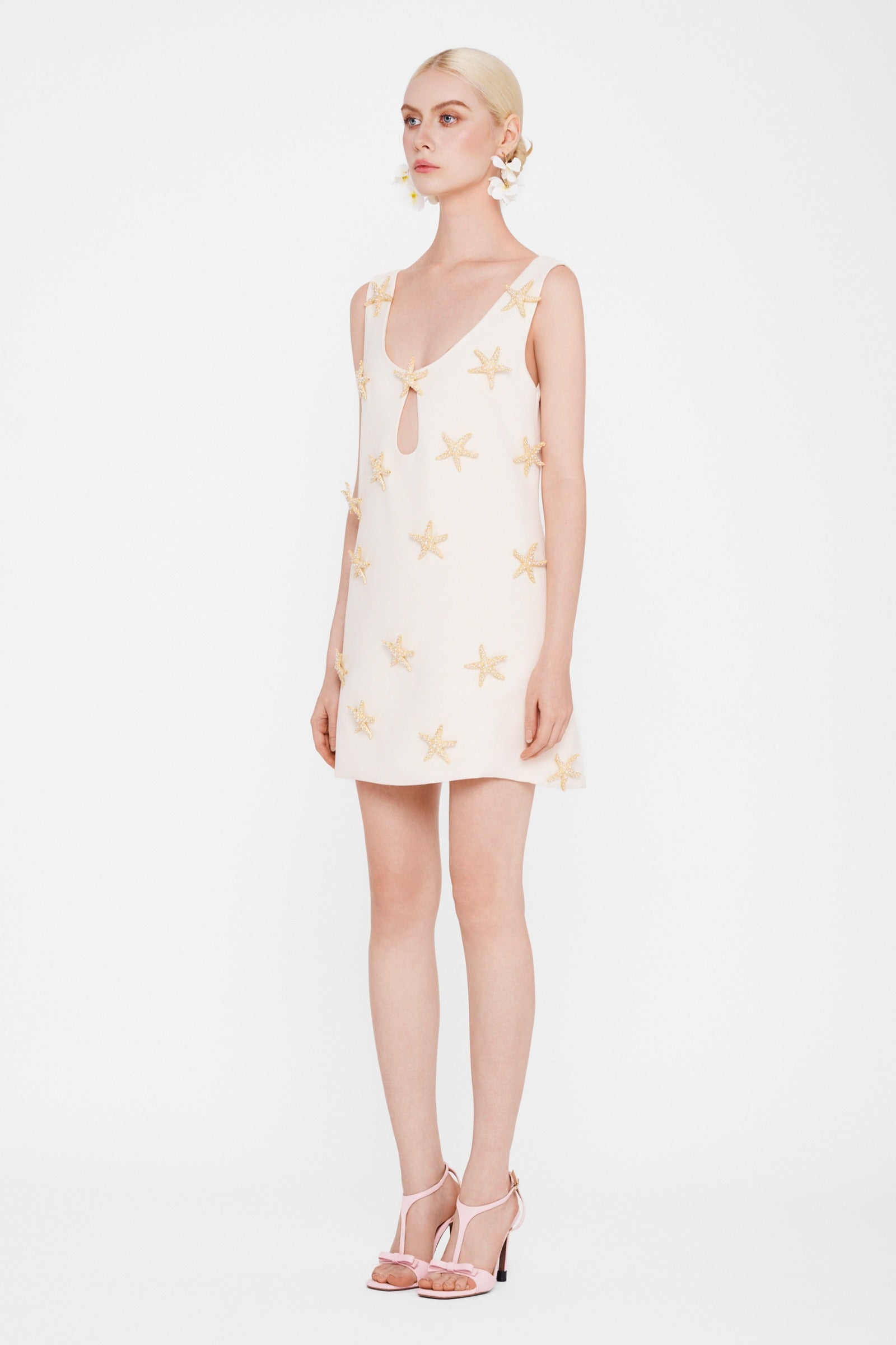 Starfish Applique Mini Dress