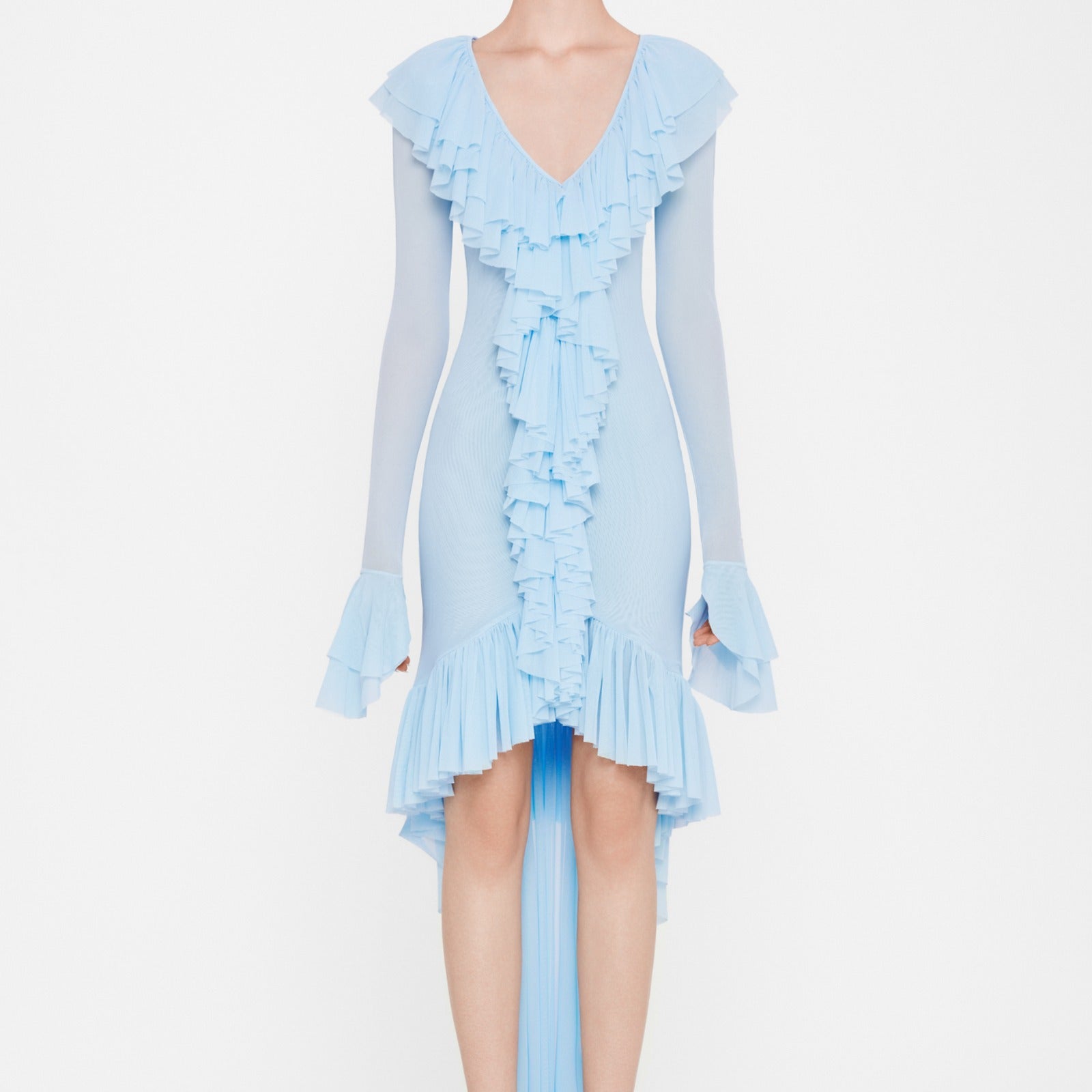 Odette Ruffle Midi Dress