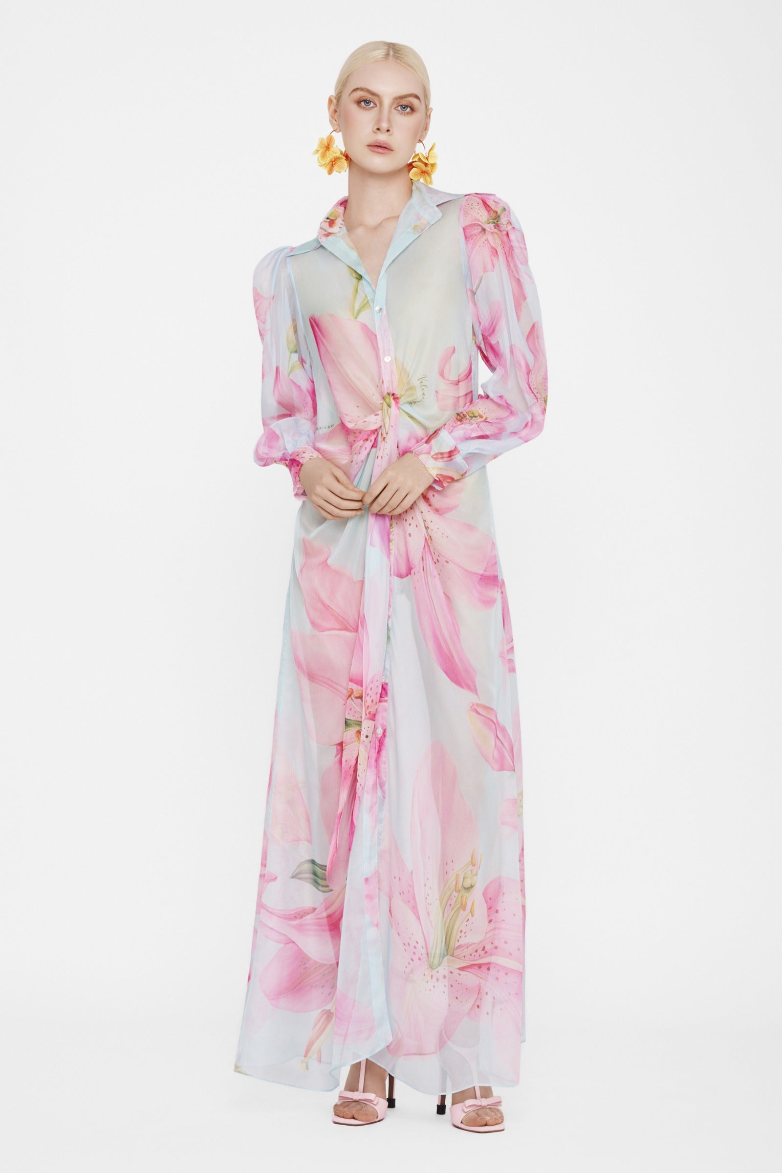 Maristella Collared Maxi Dress