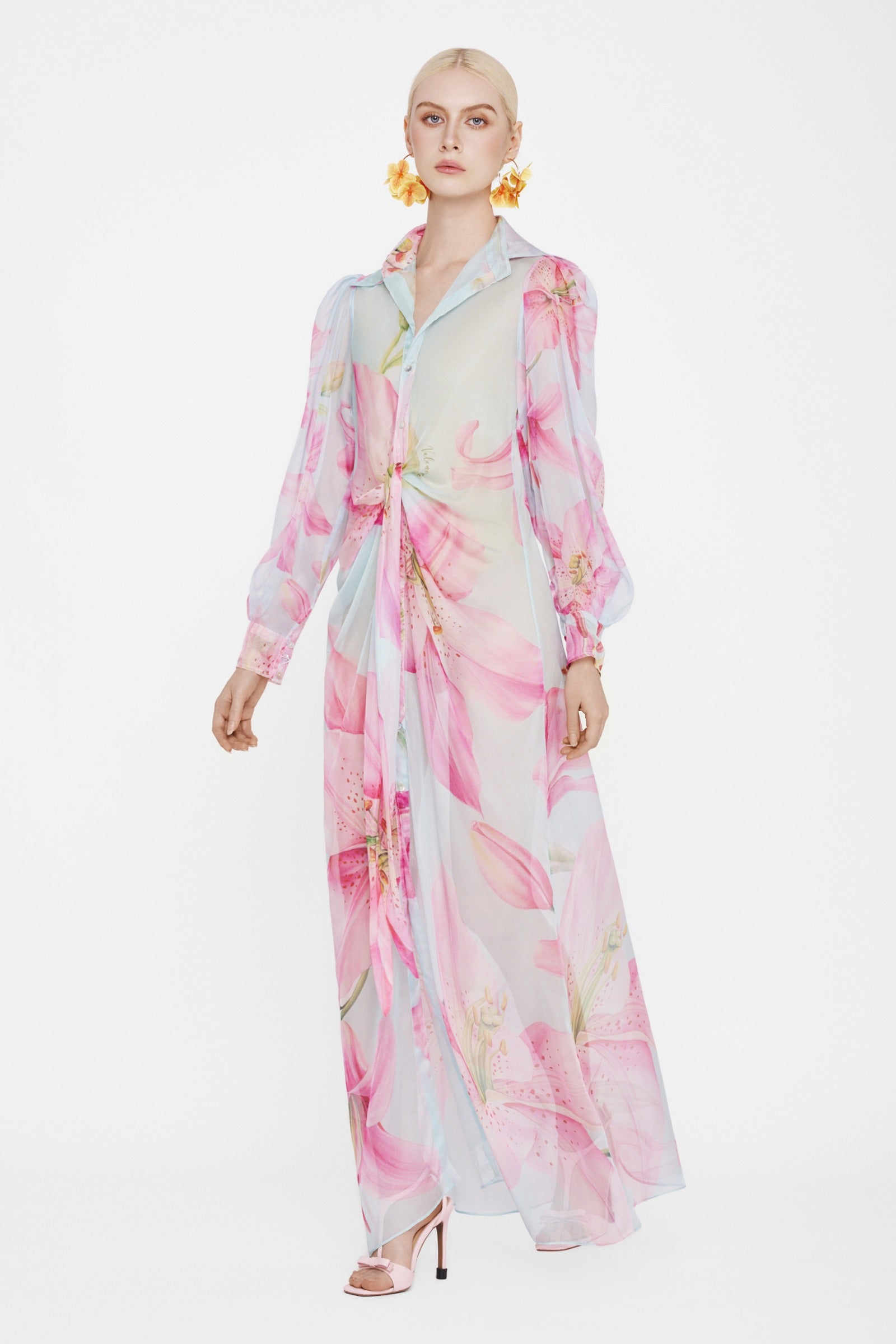 Maristella Collared Maxi Dress