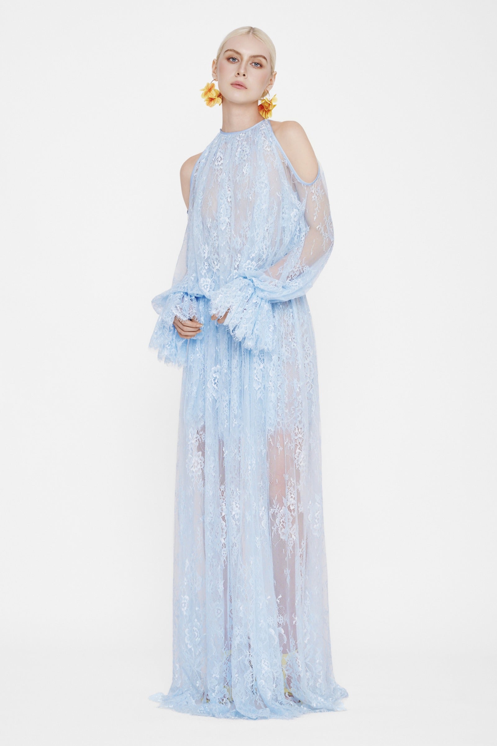 Althea Cold Shoulder Sleeve Maxi Dress
