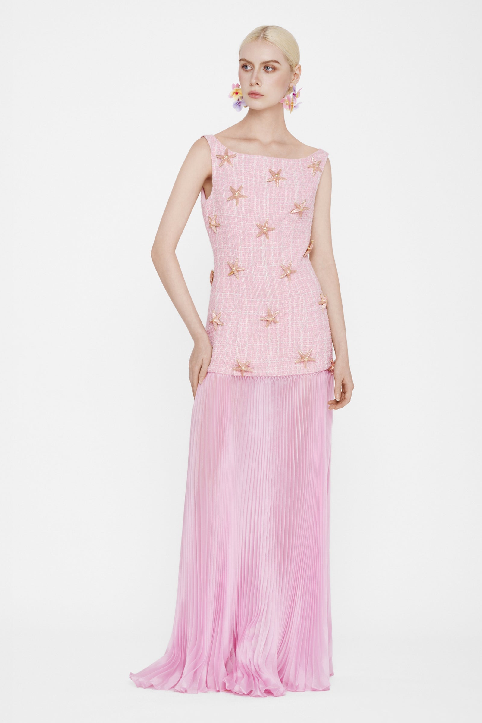 Starfish Applique Maxi Dress