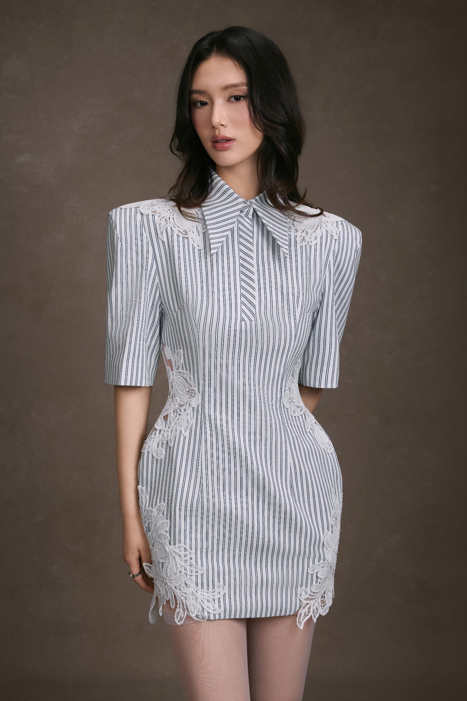 Catherina Puff Sleeve Mini Dress