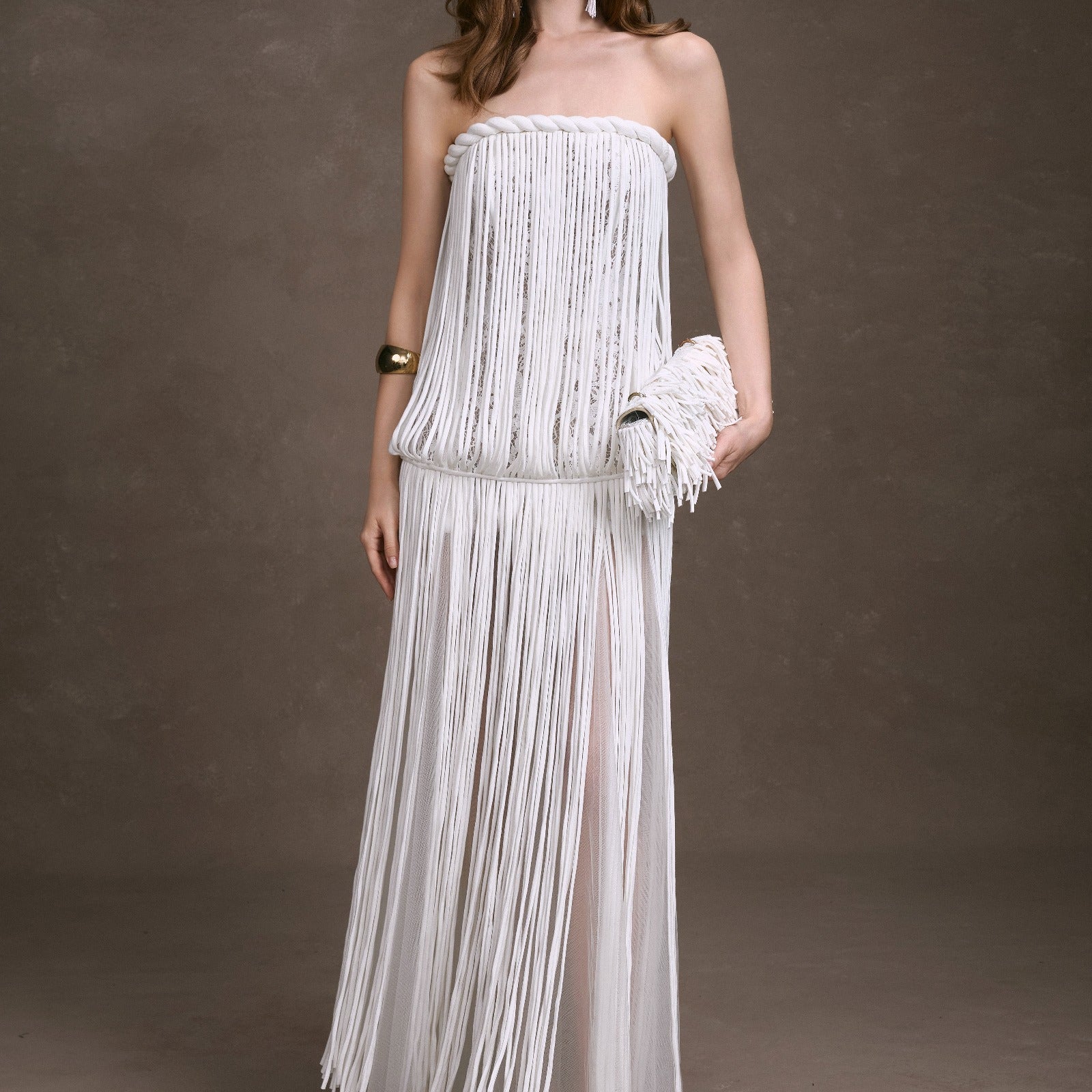 Helena Straight Across Maxi Dress