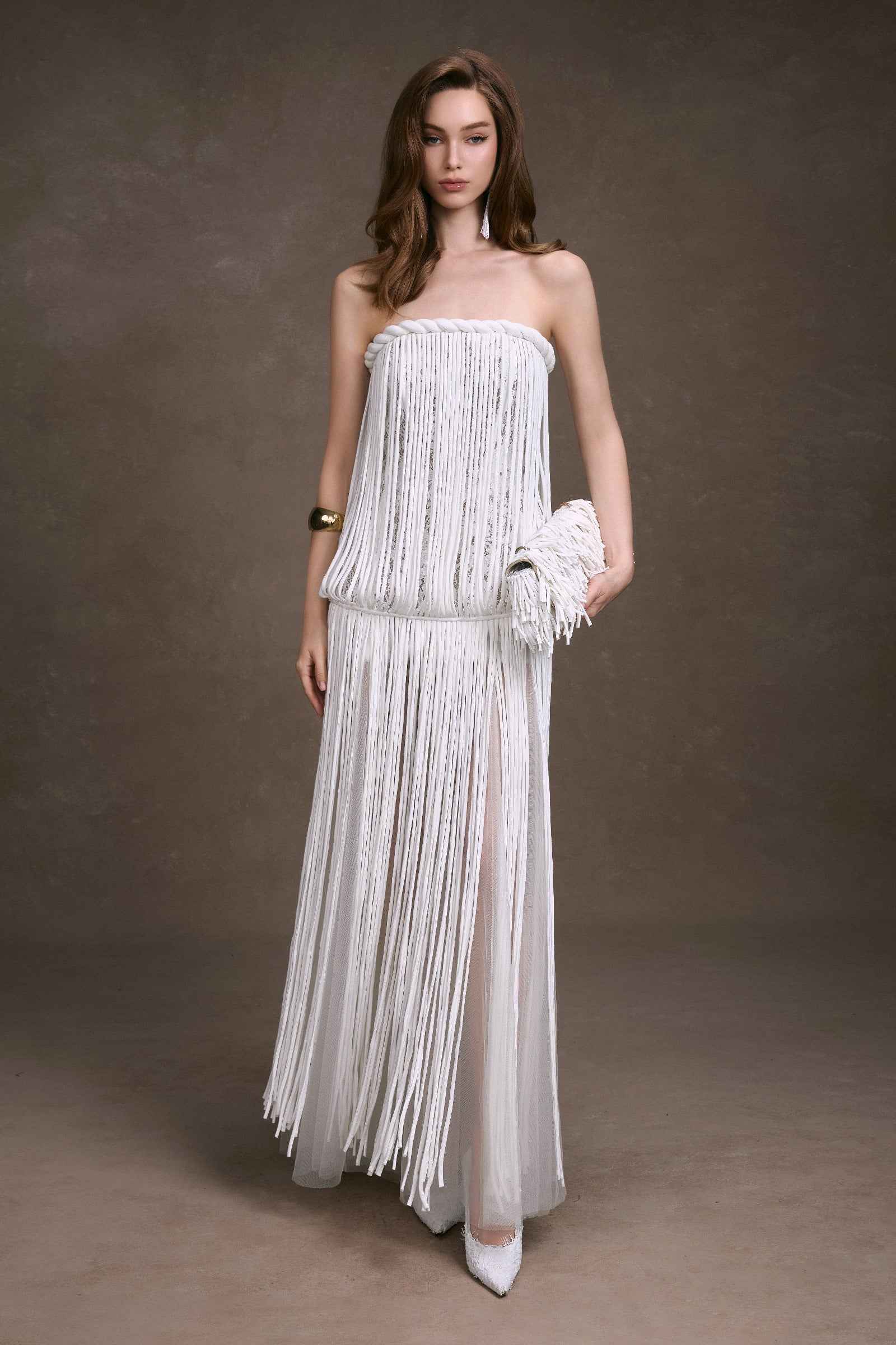 Helena Straight Across Maxi Dress