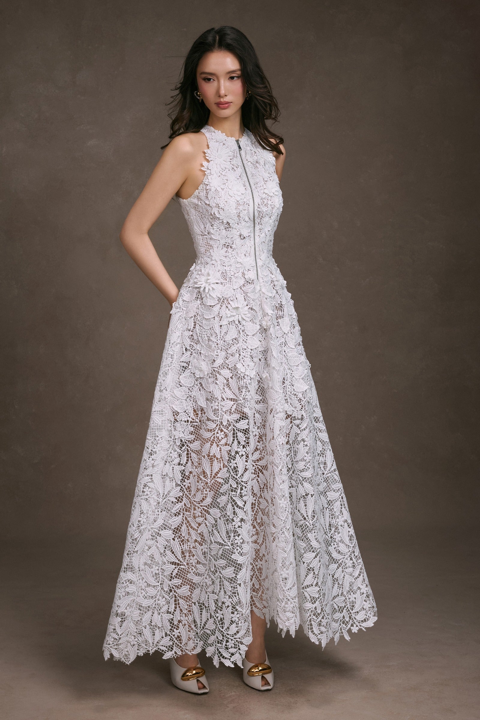 Evelina A-line Maxi Dress