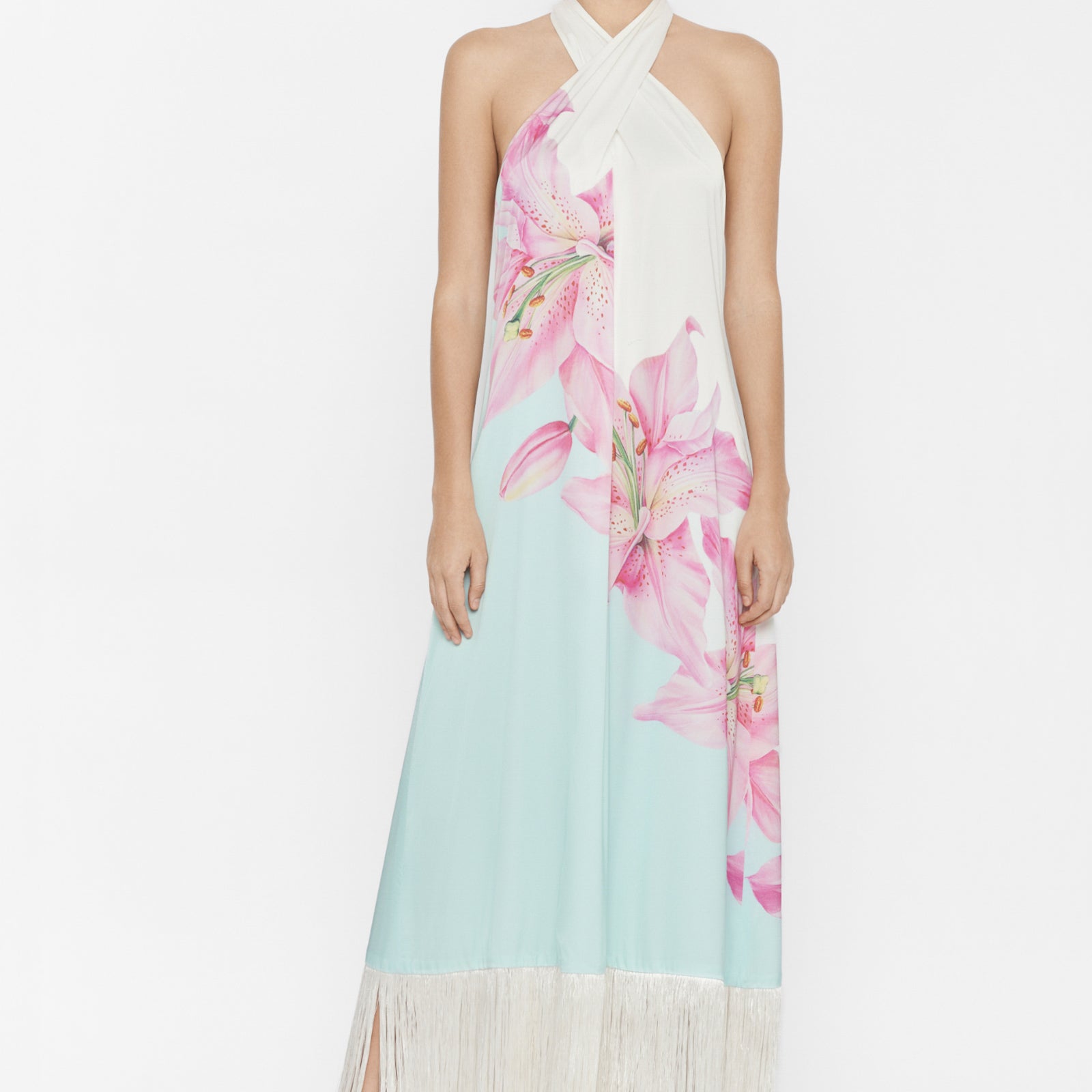 Virelle Fringe Maxi Dress