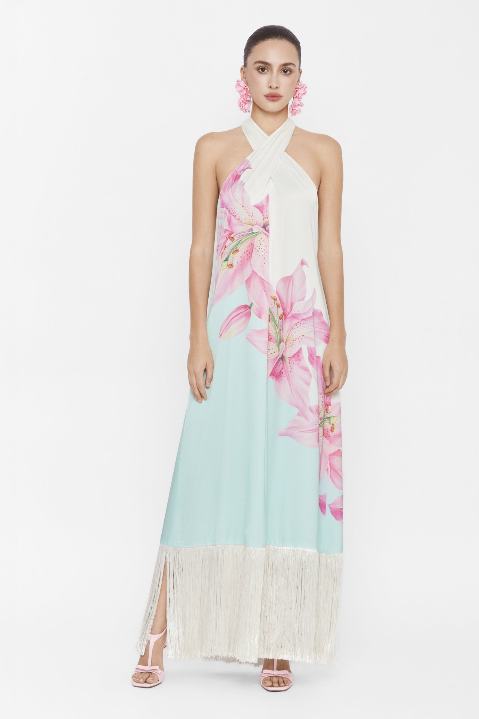 Virelle Fringe Maxi Dress
