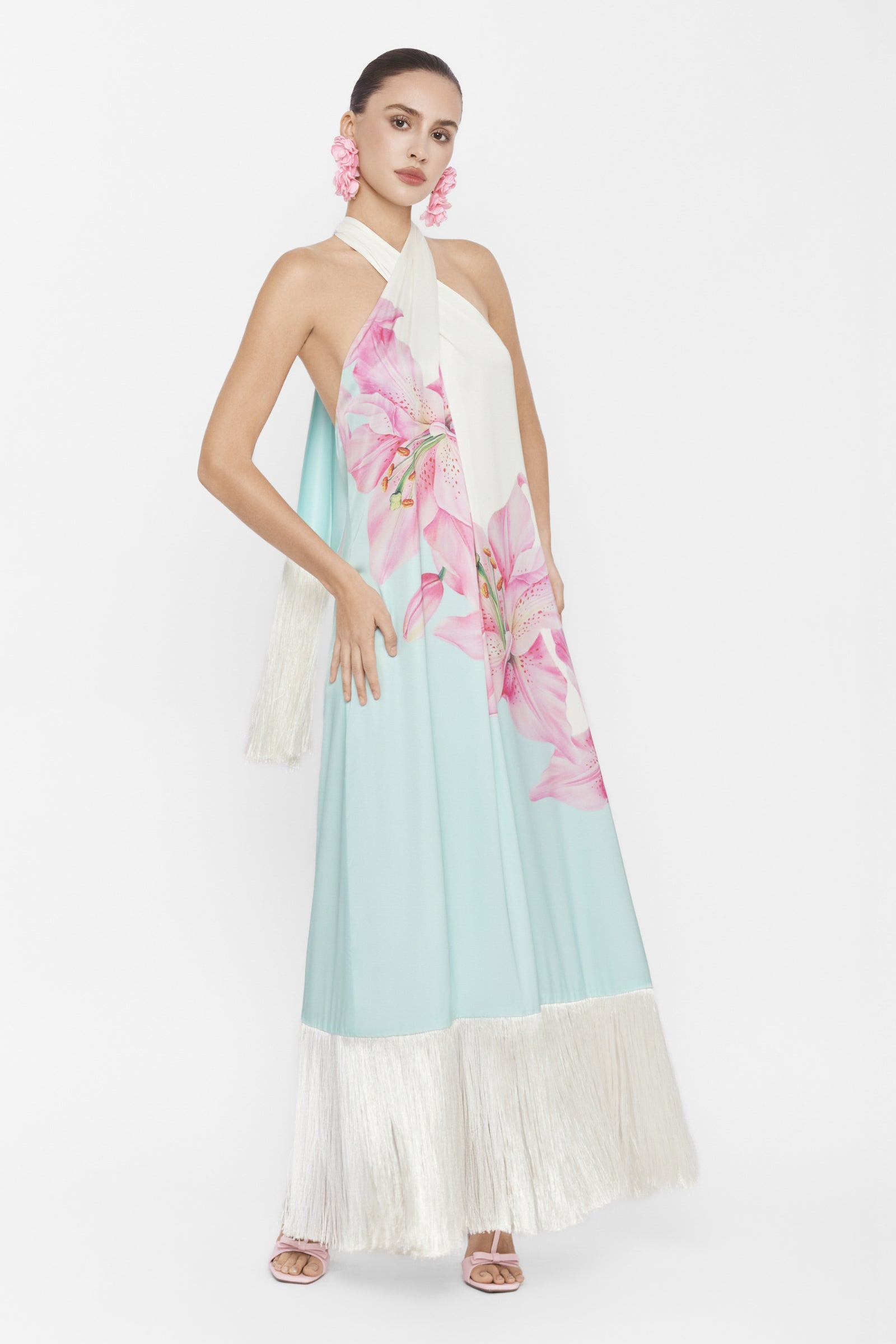Virelle Fringe Maxi Dress
