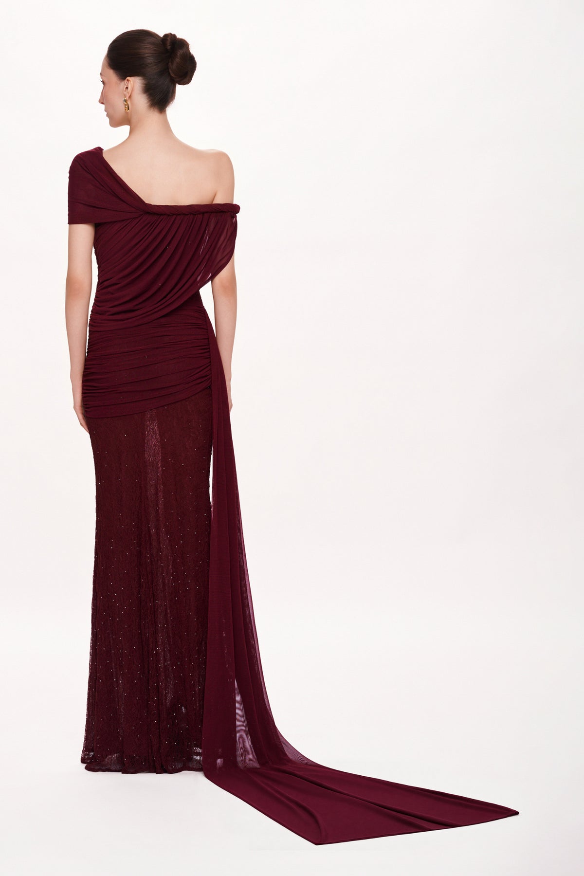 Flammer Off-Shoulder Maxi Dress