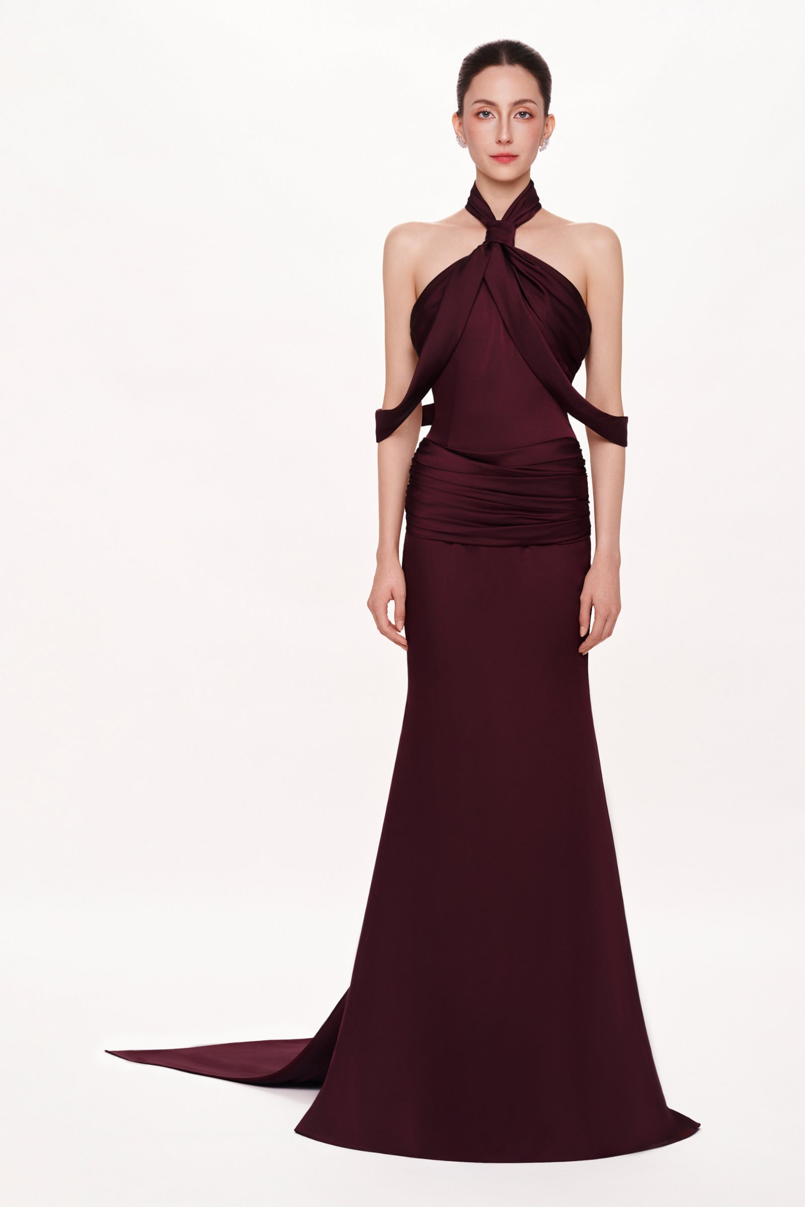Élan Halter Maxi Dress