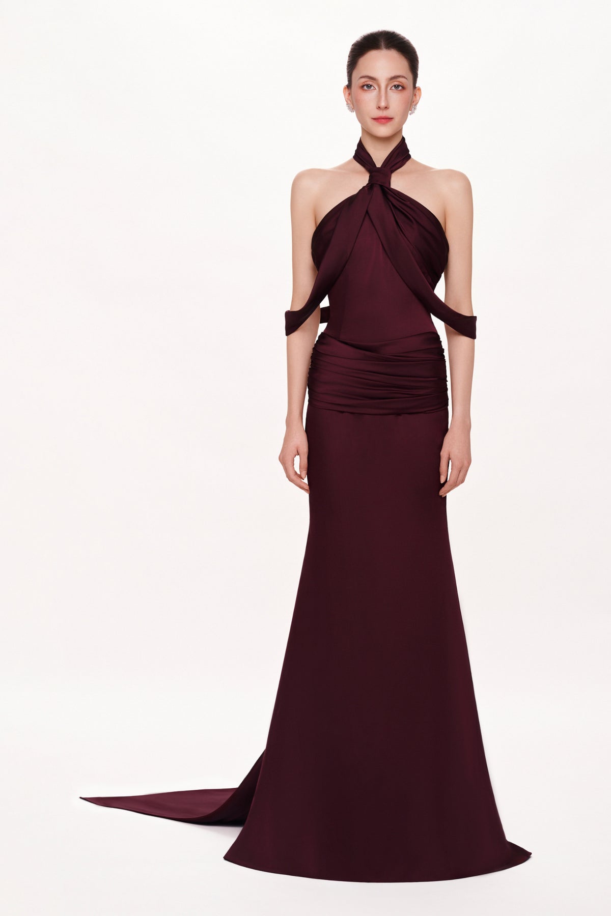 Élan Halter Maxi Dress