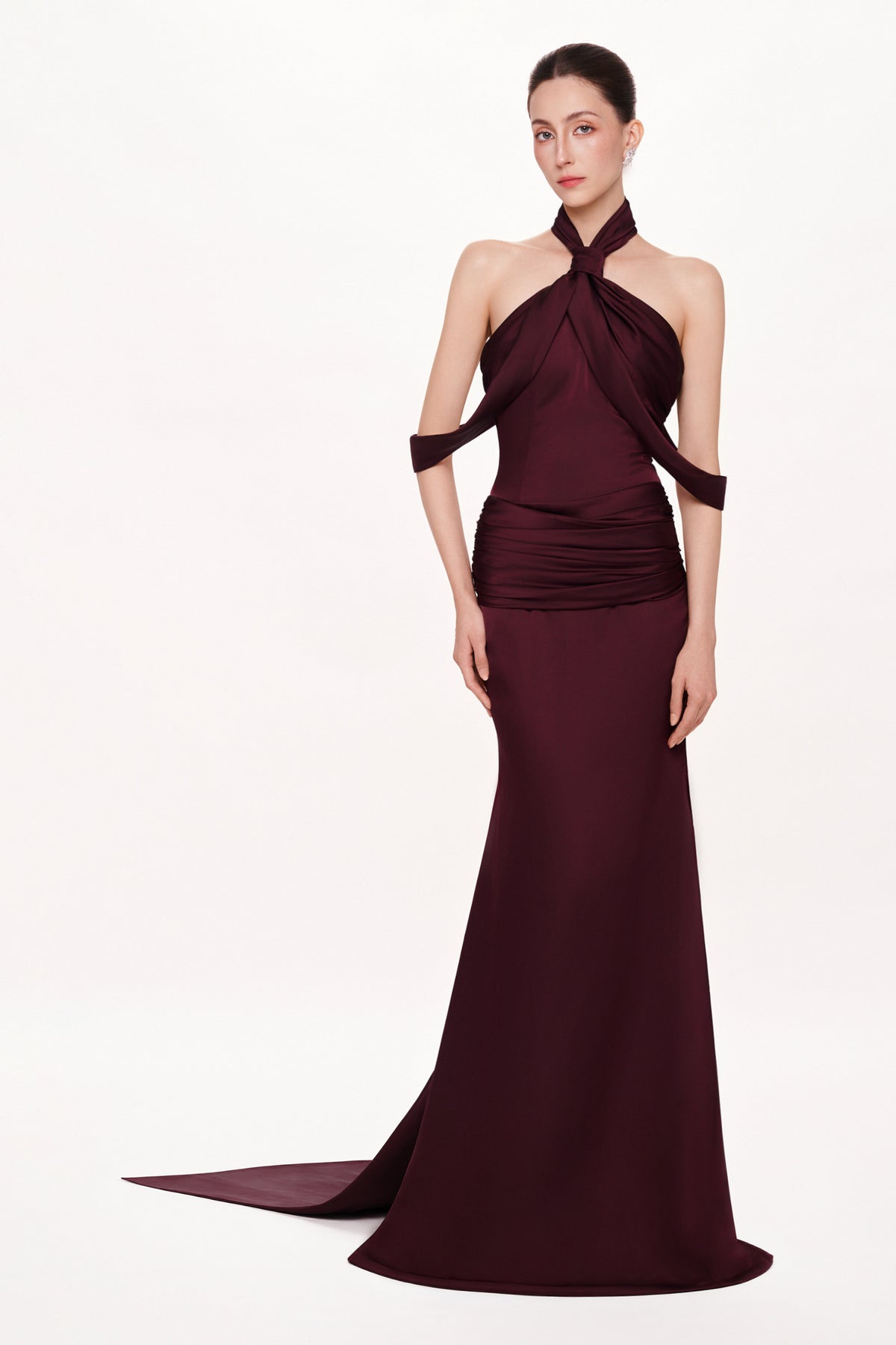 Élan Halter Maxi Dress
