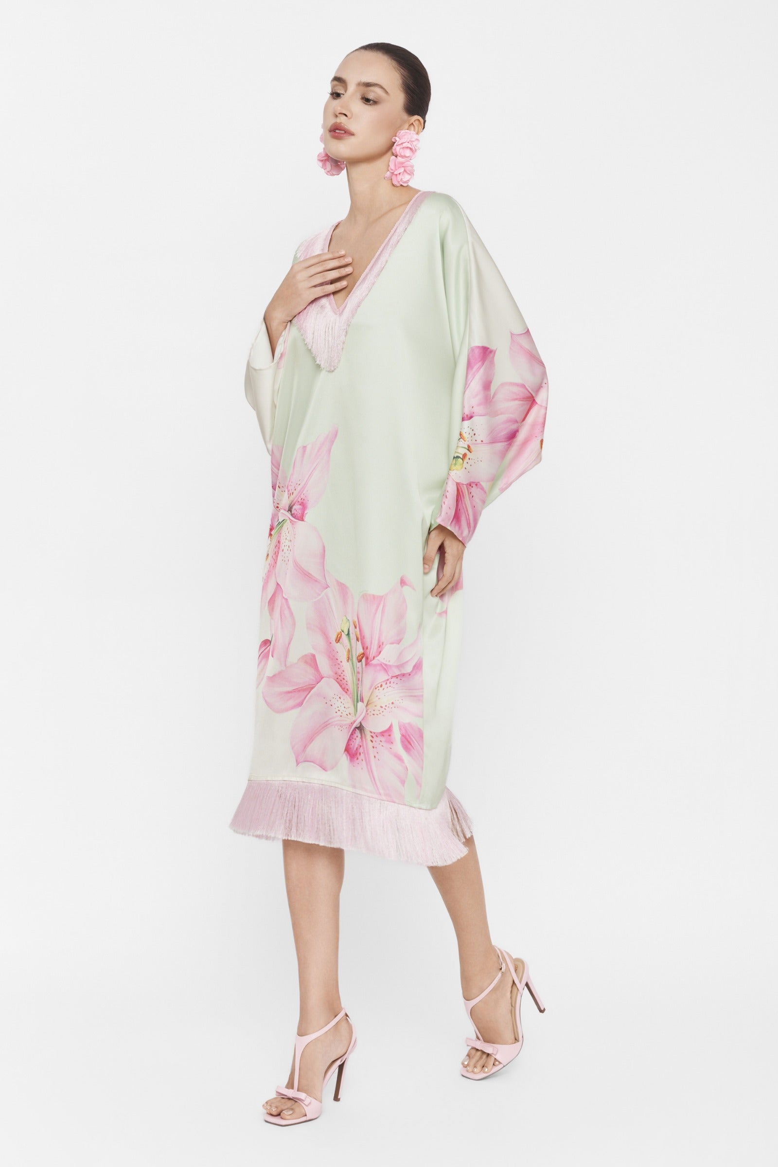 Nerissa Fringe Midi Dress