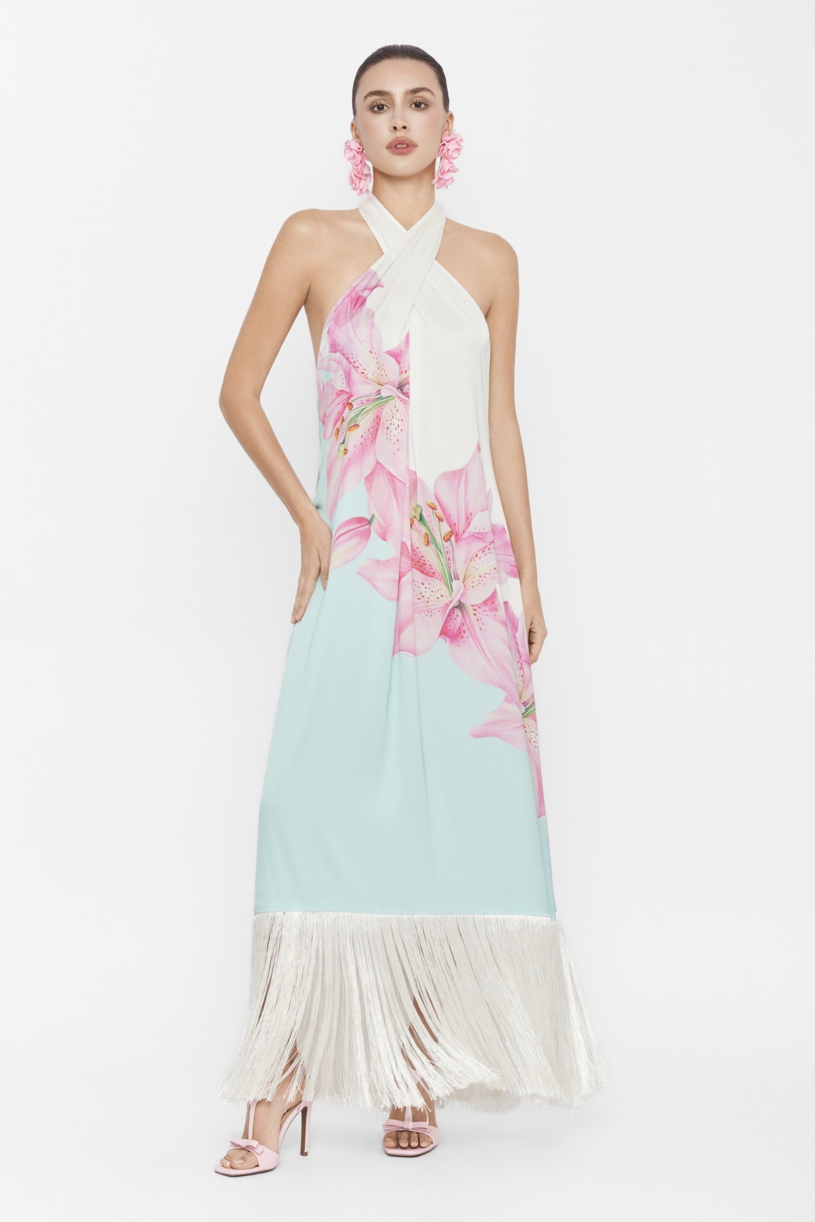 Virelle Fringe Maxi Dress