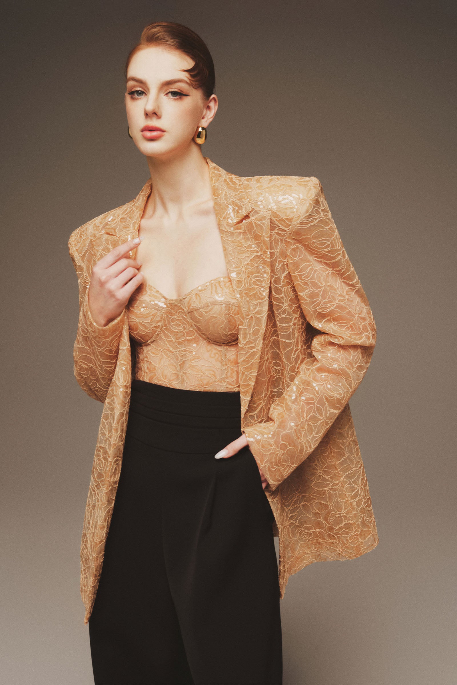 Kaelis Notch Neck Blazer - MEAN BLVD