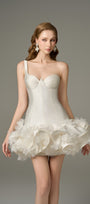 Blossom Floral Embellished Bustier Puffy Mini Dress 3