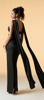 Muse Bandeau Draped Maxi Dress With Neck Scarf 2