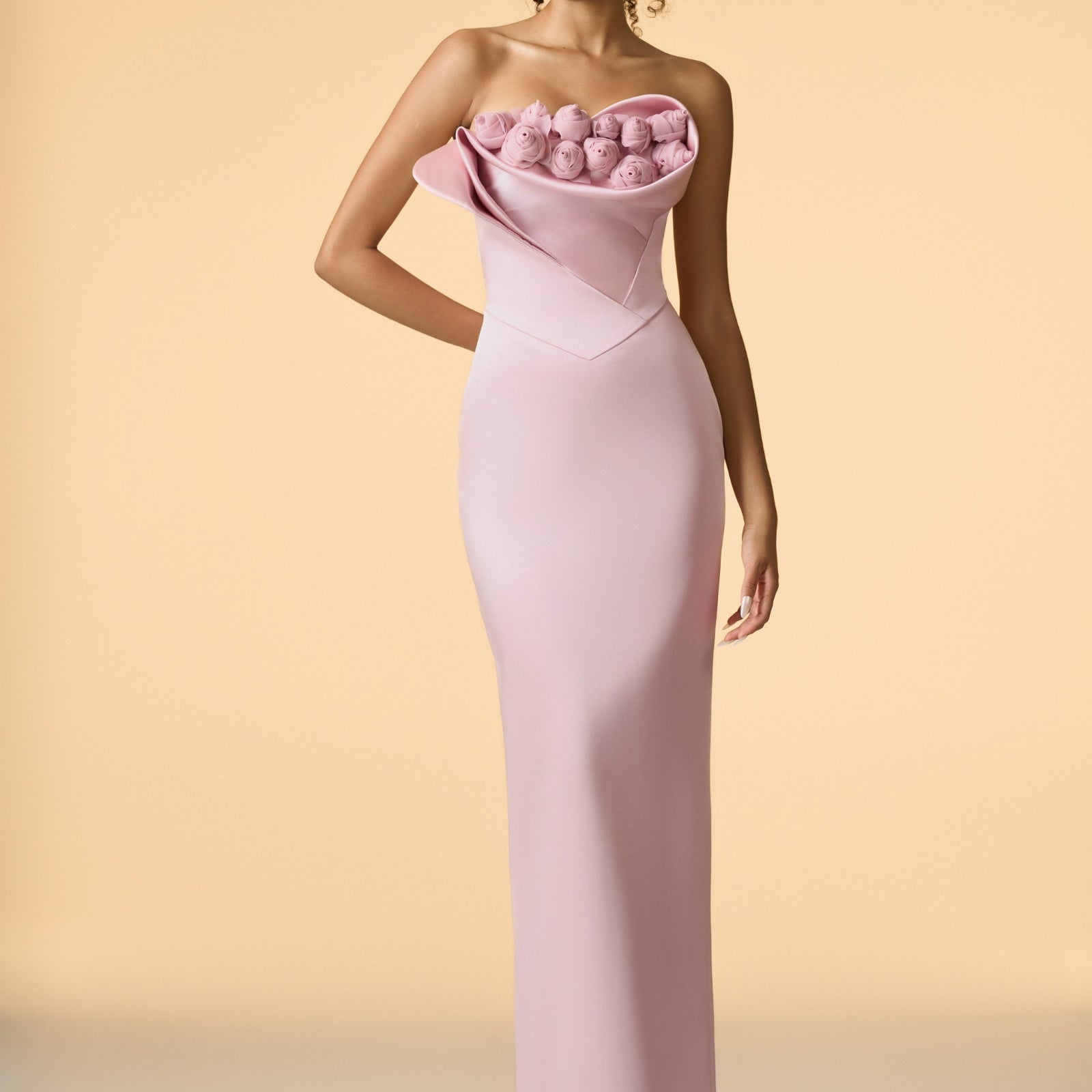 Seraphine Taffeta Floral Maxi Dress