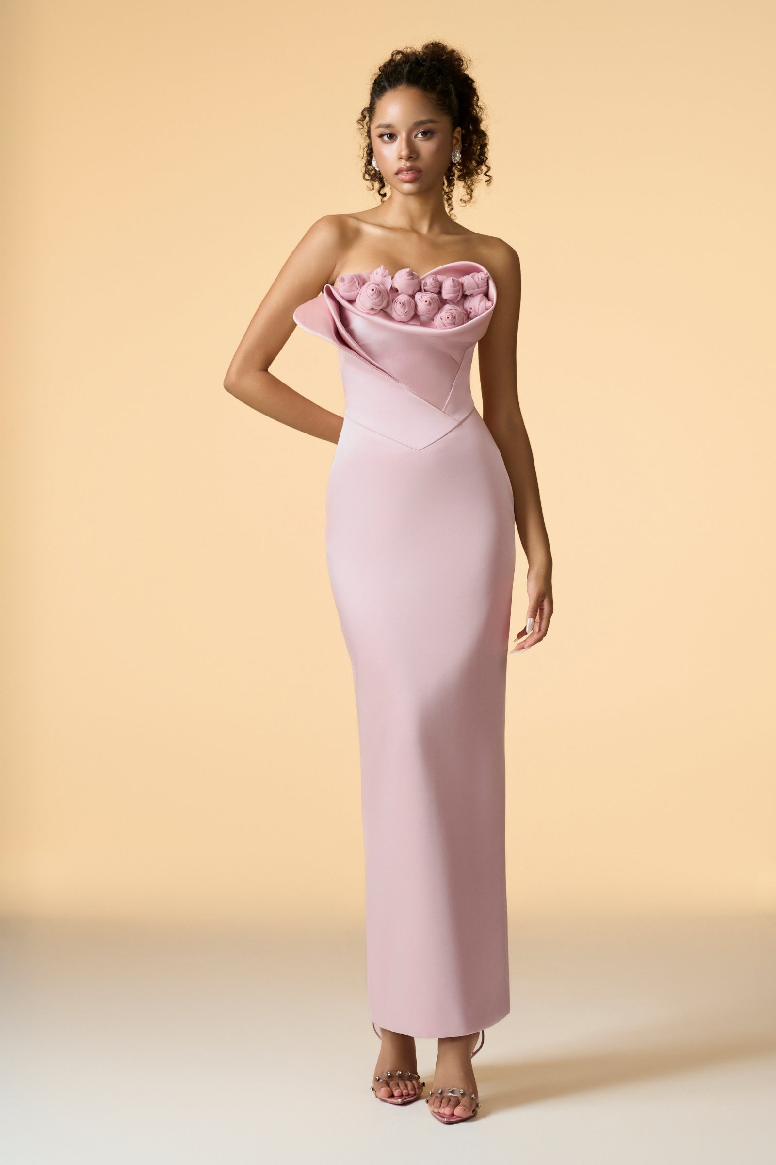 Seraphine Taffeta Floral Maxi Dress