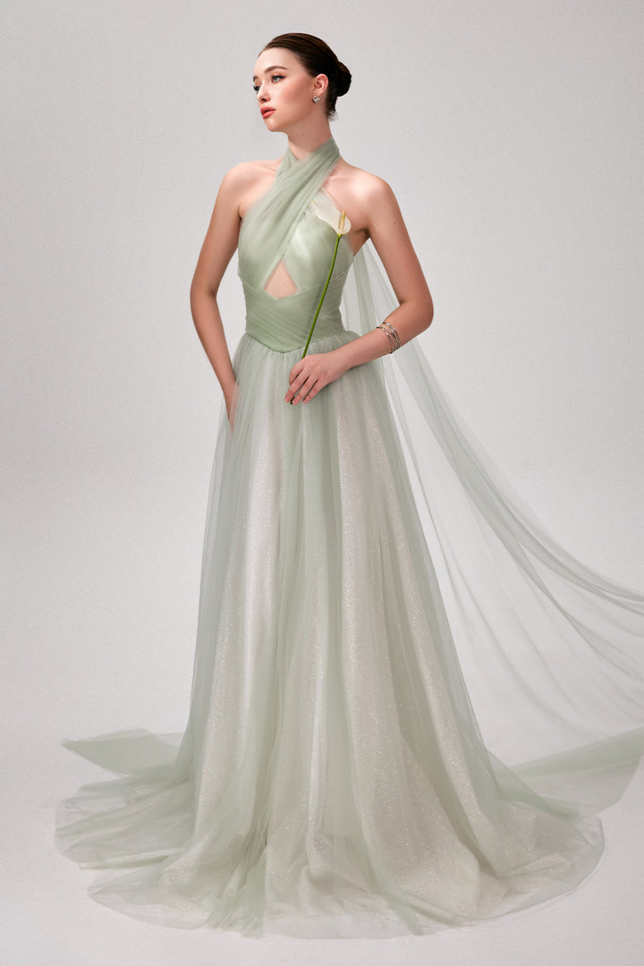 Karen Halter Draped Maxi Dress - MEAN BLVD