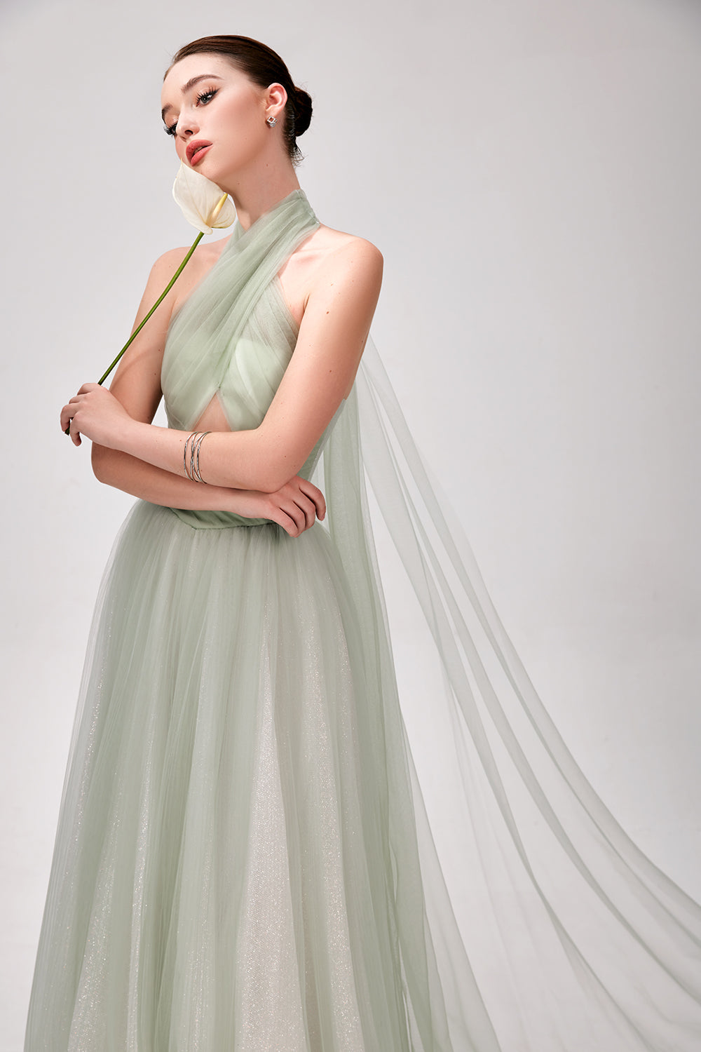 Karen Halter Draped Maxi Dress - MEAN BLVD