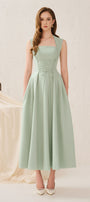 Katherine Trapeze Neck Midi Dress - MEAN BLVD