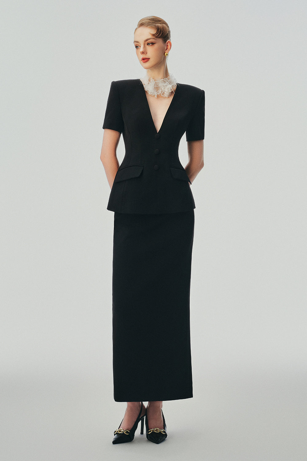 Katherine V-Neck Set - MEAN BLVD