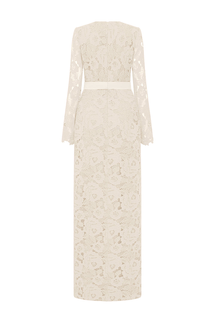 Kennedi Long Sleeve Lace Maxi Dress - MEAN BLVD