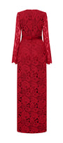 Kennedi Long Sleeve Lace Maxi Dress - MEAN BLVD