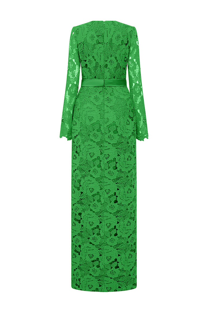 Kennedi Long Sleeve Lace Maxi Dress - MEAN BLVD