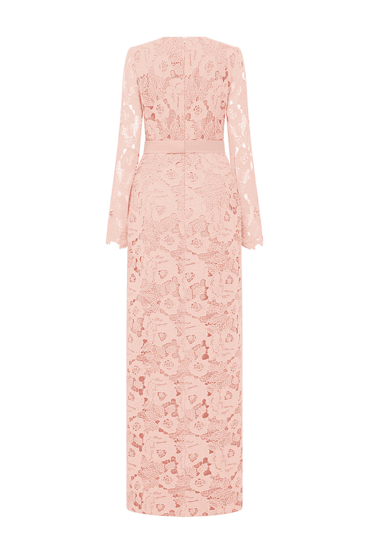 Kennedi Long Sleeve Lace Maxi Dress - MEAN BLVD