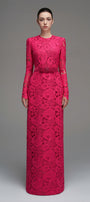 Kennedi Long Sleeve Lace Maxi Dress - MEAN BLVD