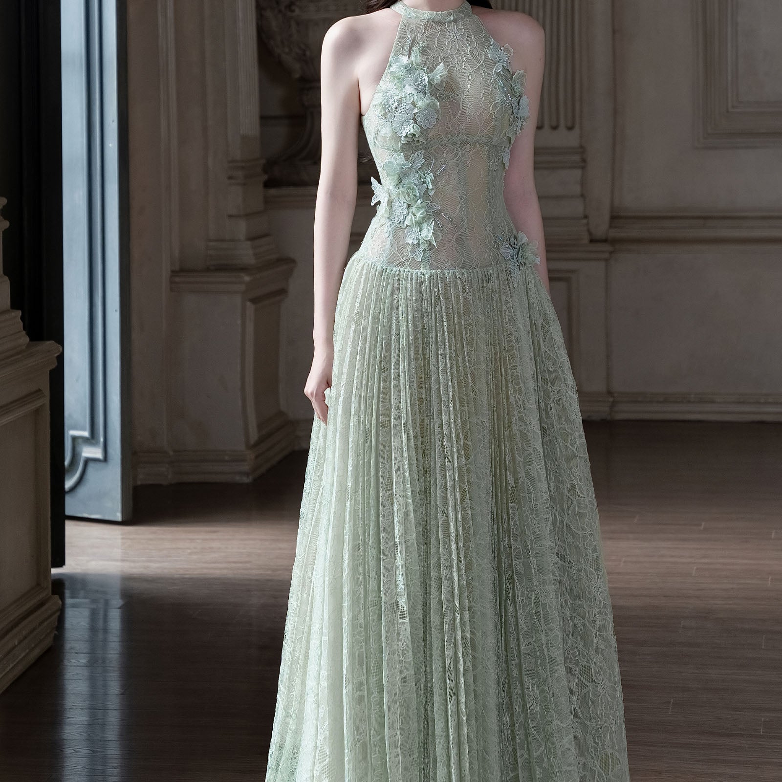 Kinsley Halter Maxi Dress - MEAN BLVD
