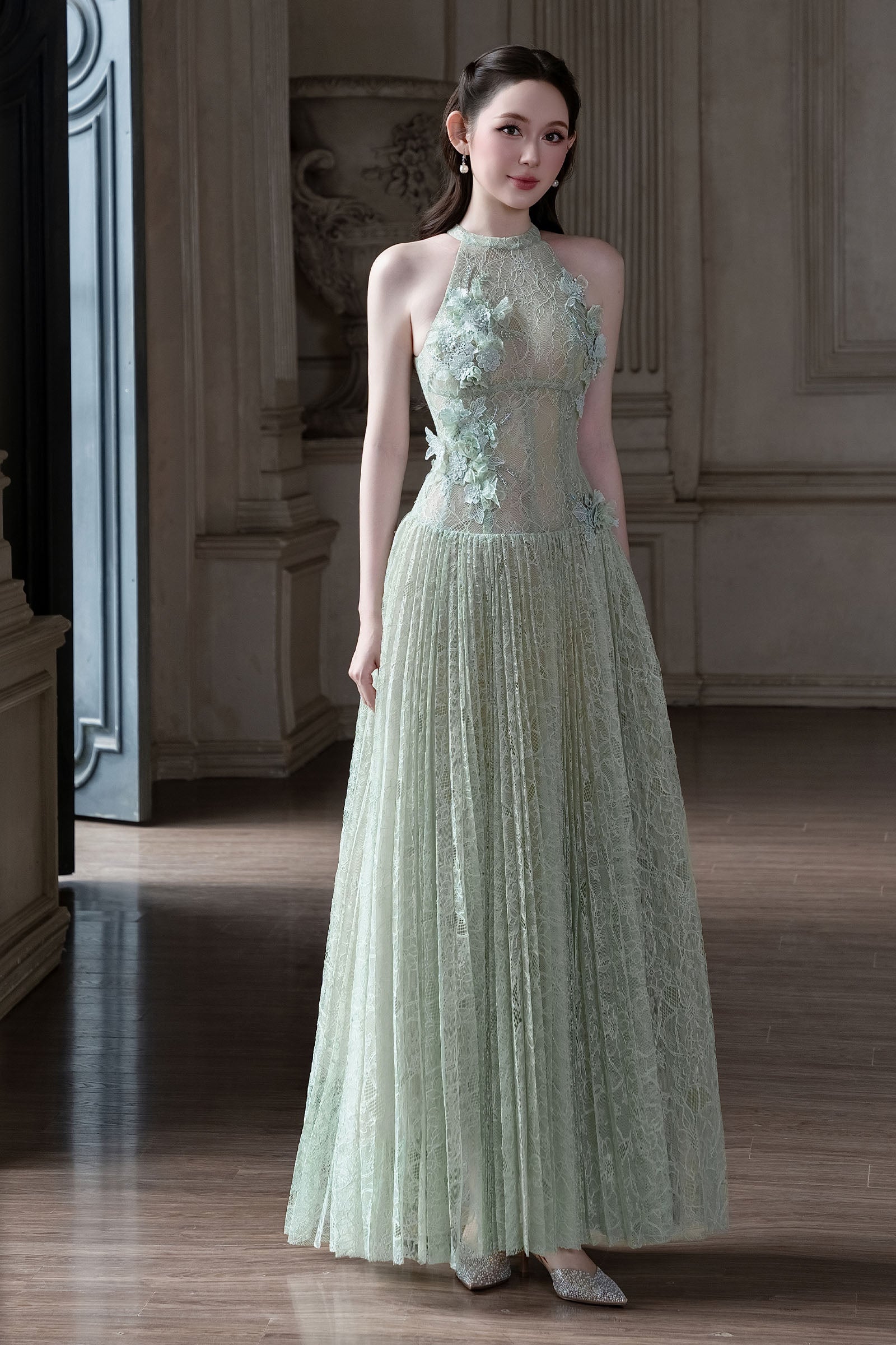 Kinsley Halter Maxi Dress - MEAN BLVD