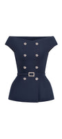 Klara Button Top - MEAN BLVD