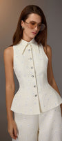 Kodemari Peplum Top - MEAN BLVD
