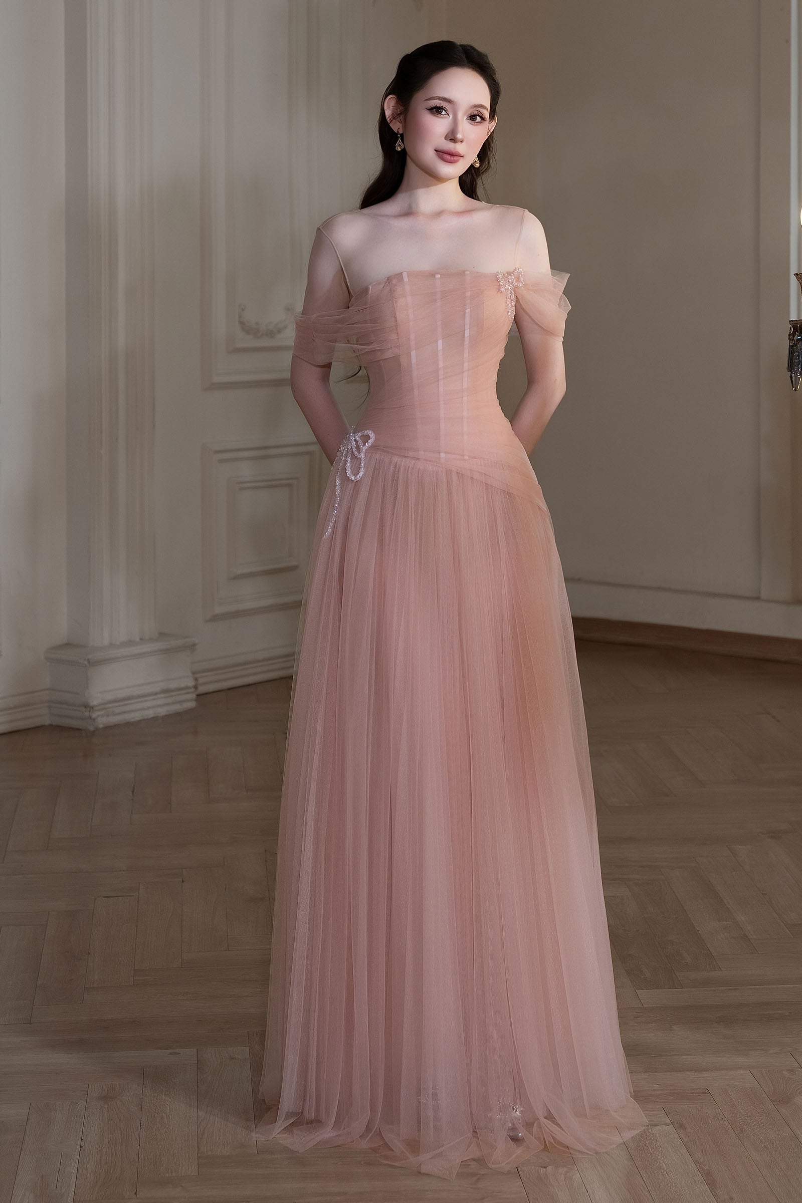 Koraline Off-Shoulder Maxi Dress - MEAN BLVD