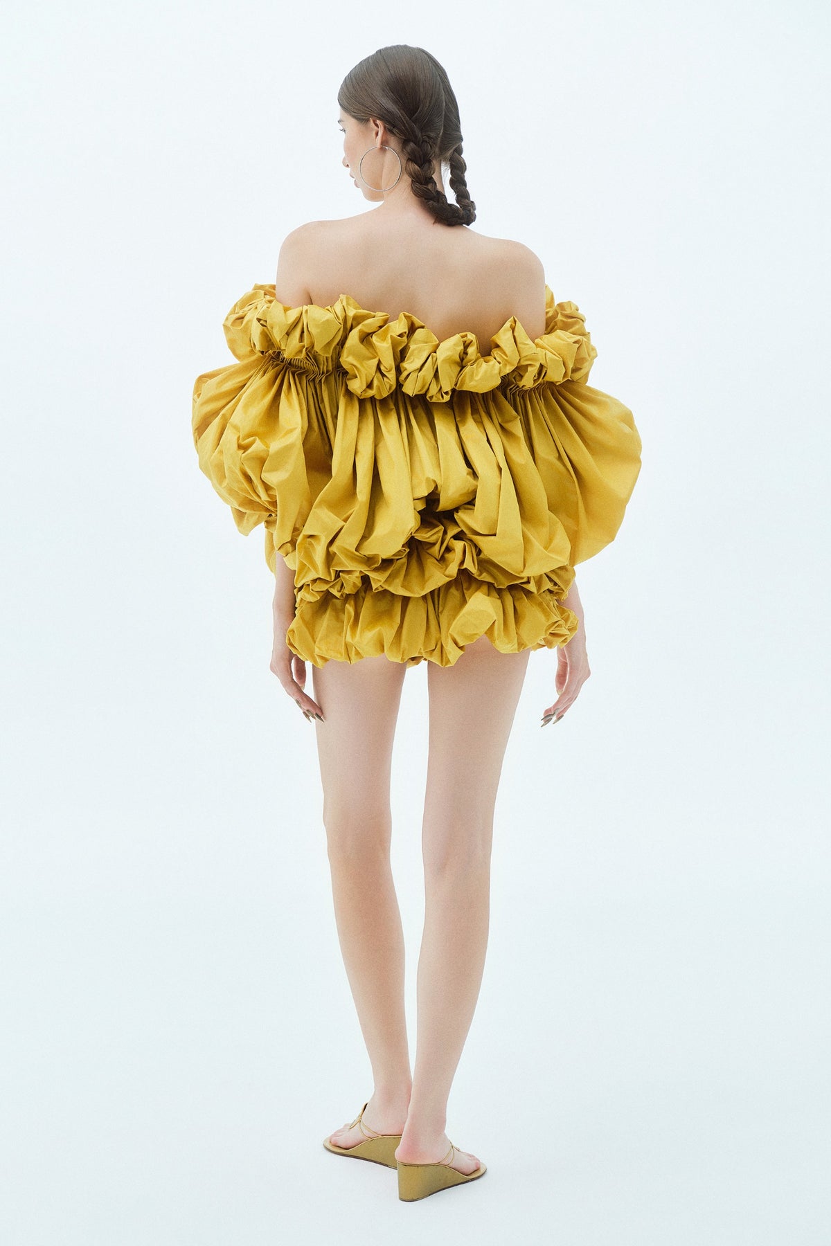Marigold Off-Shoulder Mini Dress