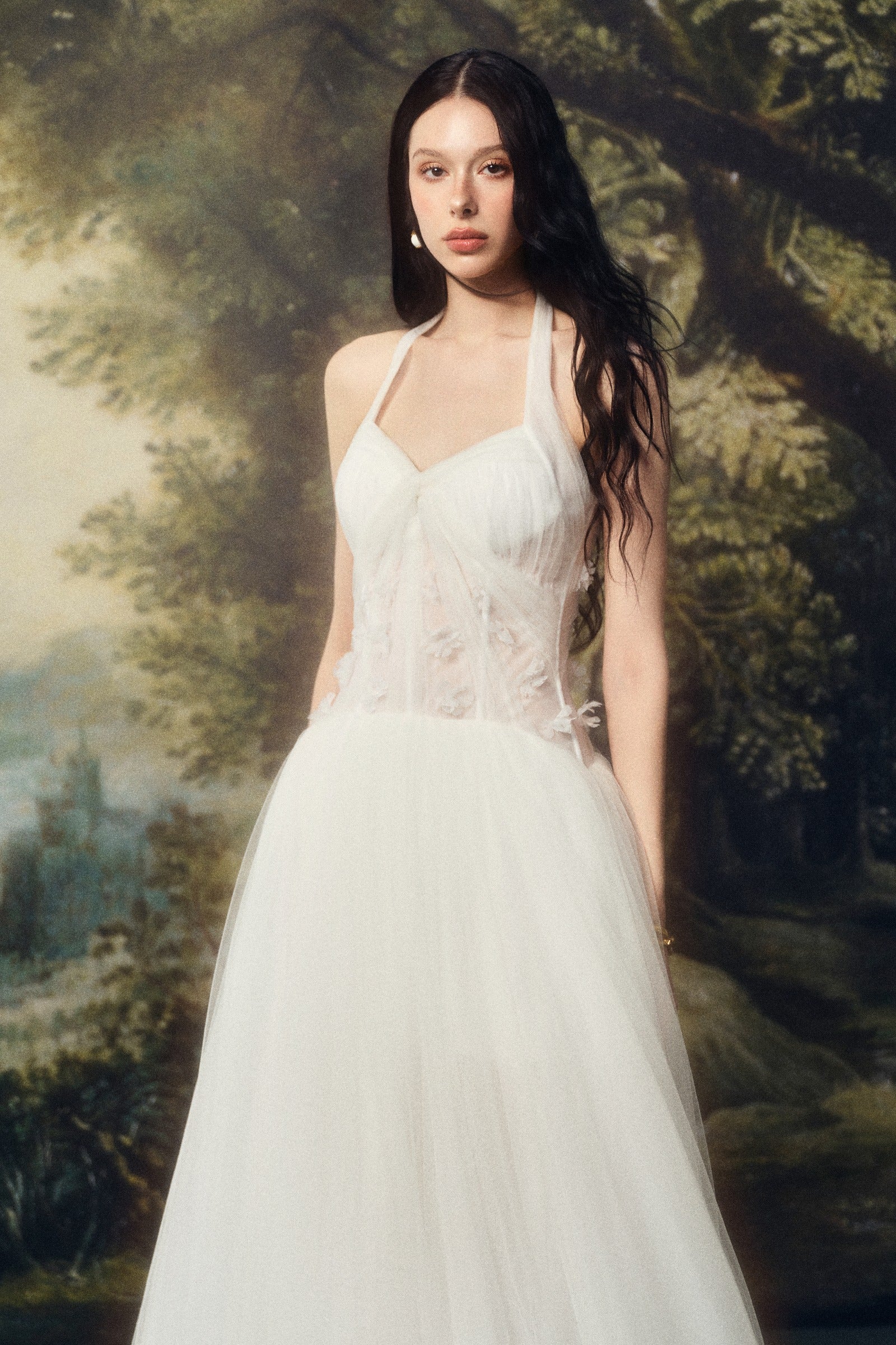 Nubelia Applique Maxi Dress