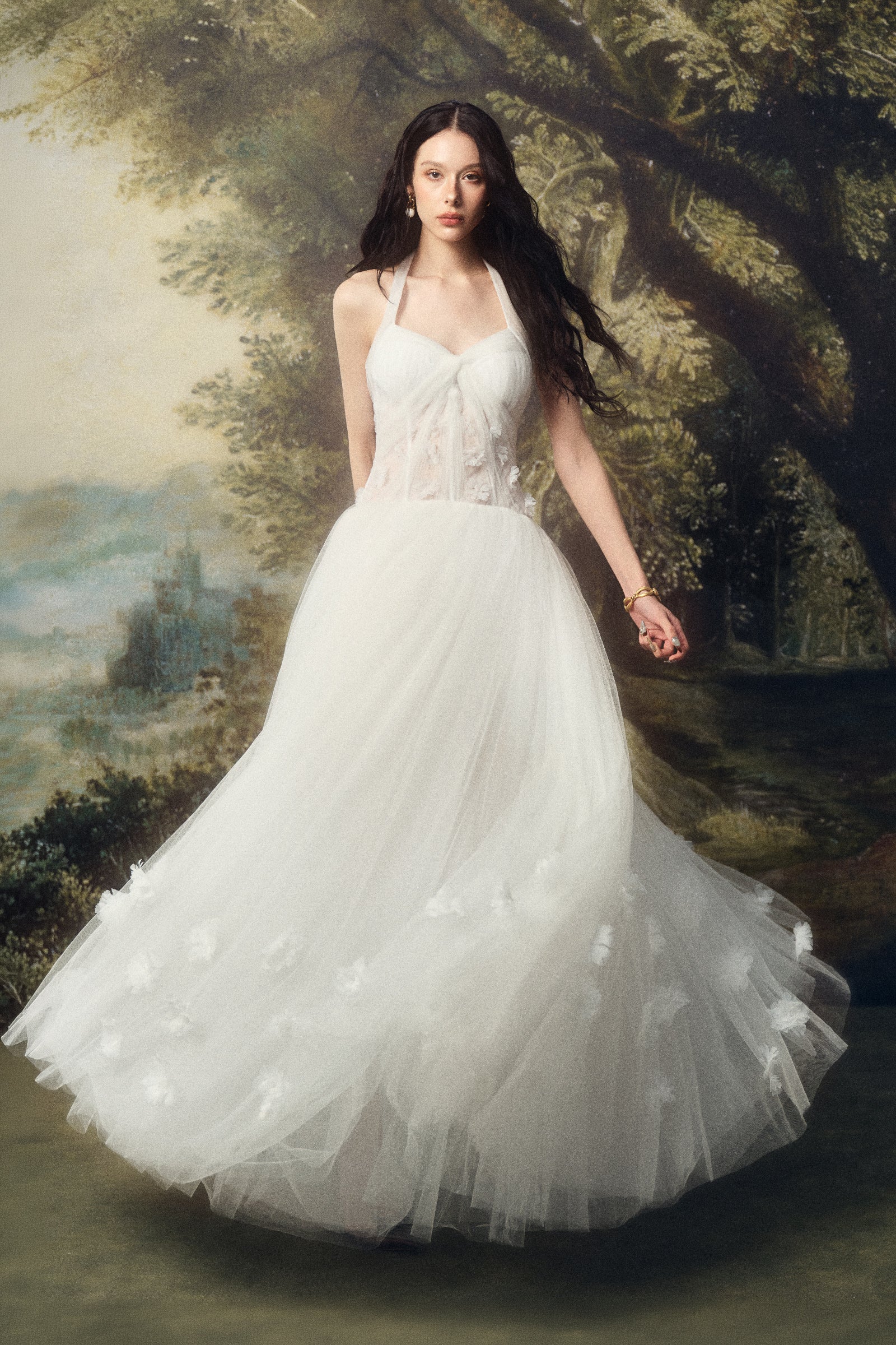 Nubelia Applique Maxi Dress