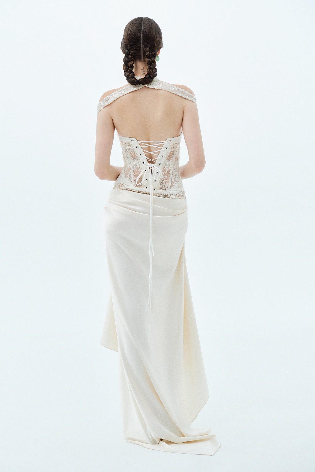 La Tierra Misma Draped Mini Dress