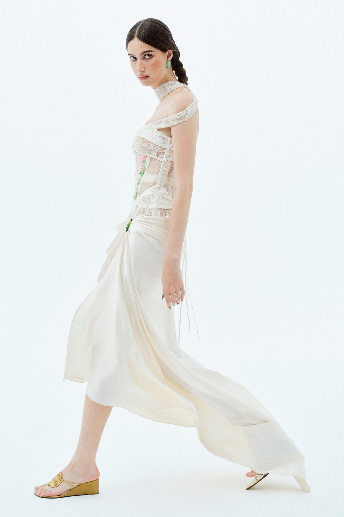 La Tierra Misma Draped Mini Dress