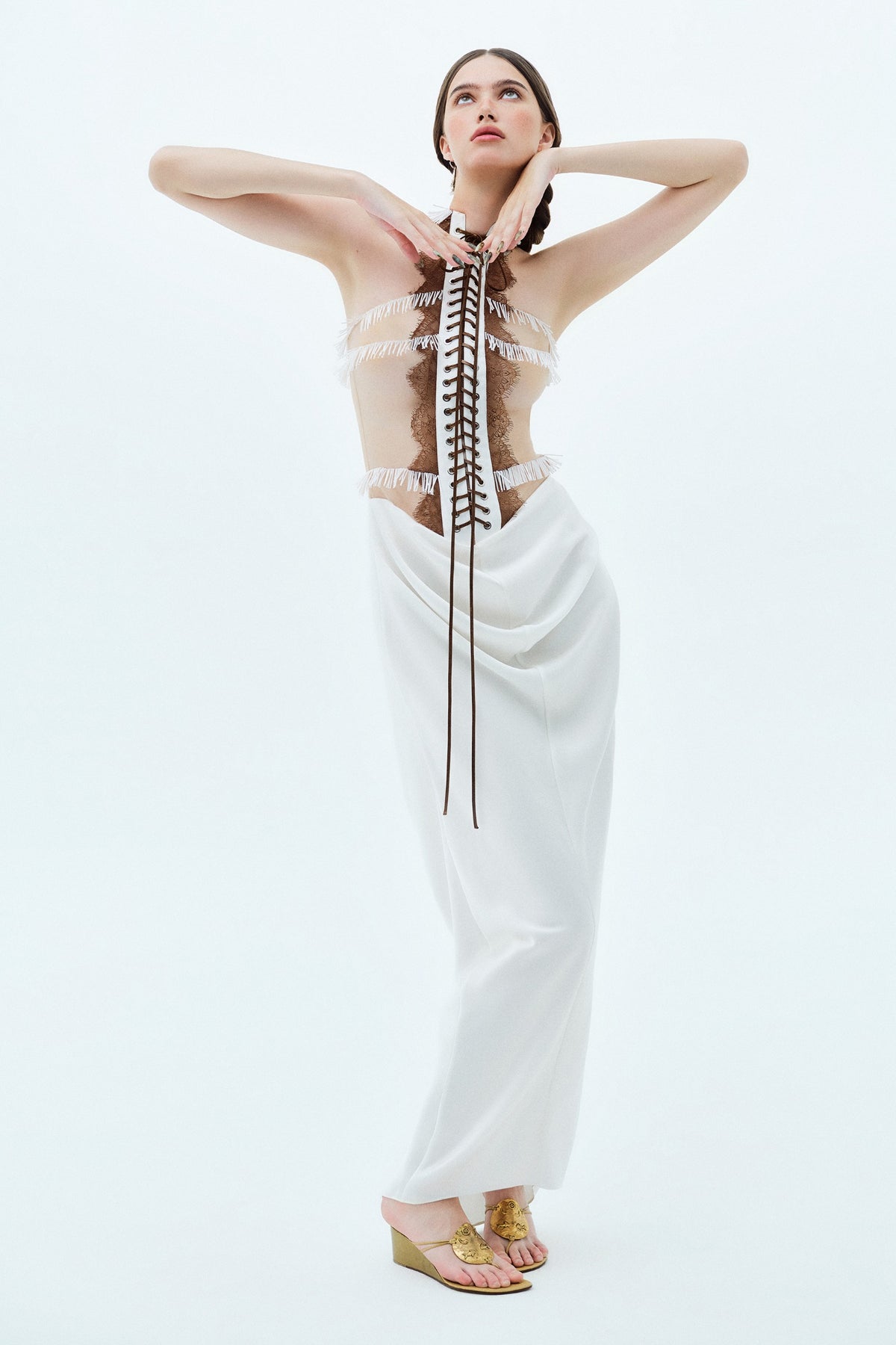 Columna Draped Maxi Dress
