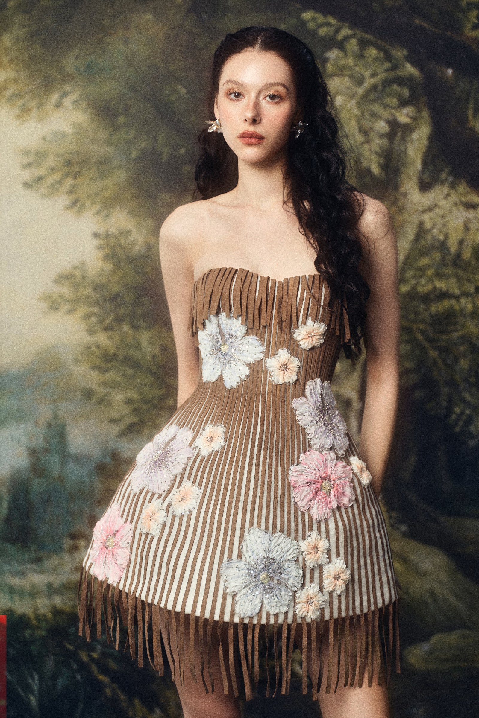 Arbella Applique Mini Dress