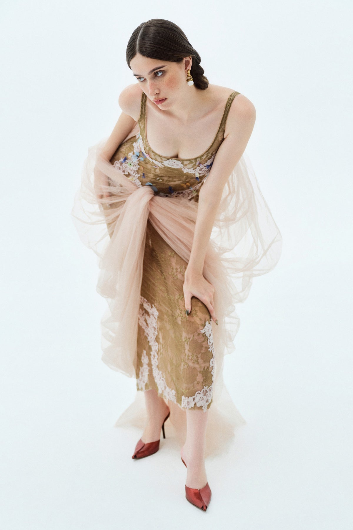 Jardín Applique Maxi Dress
